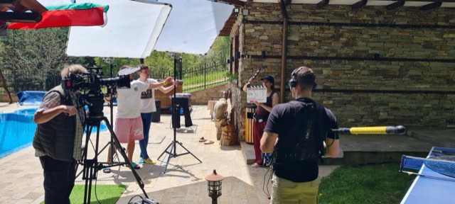Behind the scenes on the set of One Night in Rila