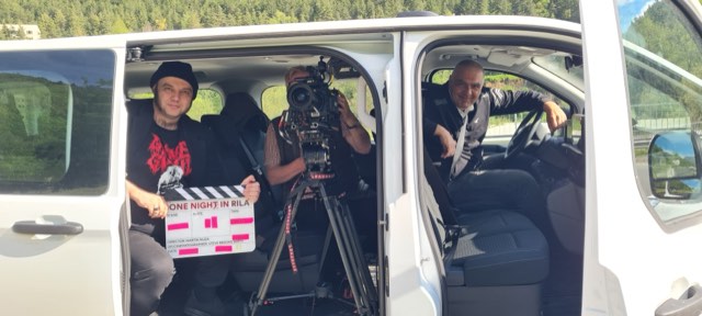 Behind the scenes on the set of One Night in Rila