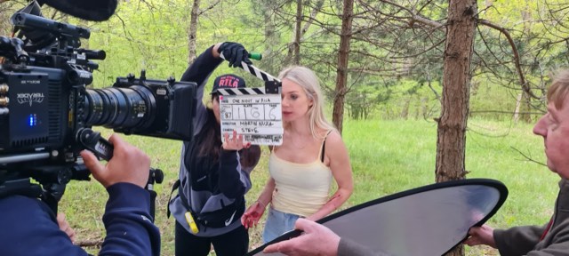 Behind the scenes on the set of One Night in Rila