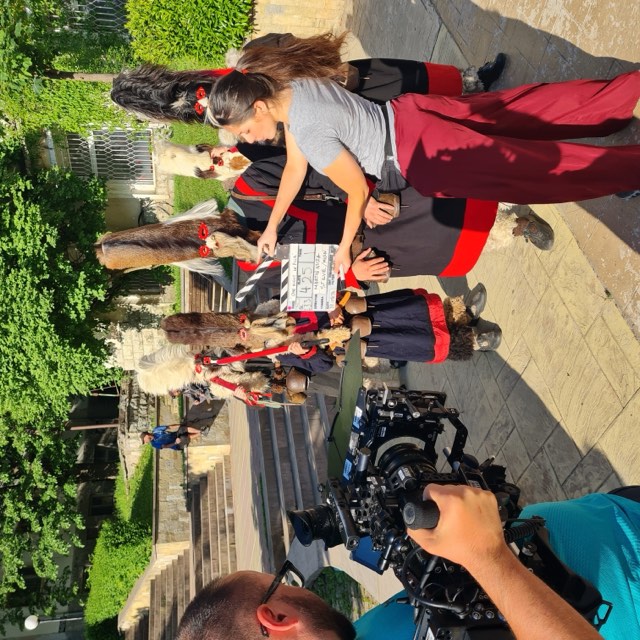 Behind the scenes on the set of One Night in Rila