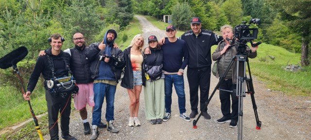 Behind the scenes on the set of One Night in Rila